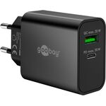 USB-C™ PD GaN Dual-Schnellladegerät (30 W) schwarz, schwarz- VPE: 1