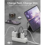 USB-C™ PD GaN Schnellladegerät Slim (20 W) schwarz, schwarz- VPE: 1