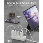 USB-C™ PD GaN Schnellladegerät Slim (25 W) weiß, weiß- VPE: 1