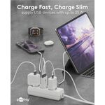 USB-C™ PD GaN Dual-Schnellladegerät Slim (25 W) weiß, weiß- VPE: 1