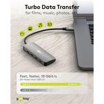 Slim 4-Port USB-Hub, USB-C™ auf USB-C™, 10 Gbit/s- VPE: 1