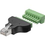 Terminal Block 8-pin > RJ45-Stecker (8P8C)- VPE: 1