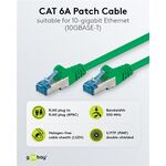 CAT 6A Patchkabel, S/FTP (PiMF), grün, 5m- VPE: 1