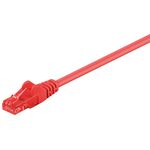 CAT 6 Patchkabel, U/UTP, rot, 0.25m- VPE: 1