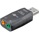 USB 2.0 Soundkarte, Transparent- VPE: 1
