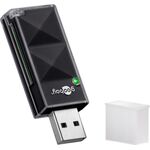 USB 2.0 Kartenlesegerät, Schwarz- VPE: 1