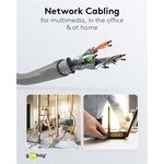 CAT 6A Netzwerkkabel, S/FTP (PiMF), grau, 50m- VPE: 1