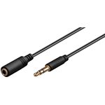 Kopfhörer- und Audio- Verlängerungskabel AUX, 3,5 mm 3-pol, slim, 1.5m- VPE: 1
