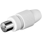 Koax-Quick-Stecker mit Klemmbefestigung- VPE: 10