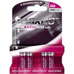 AAA (Micro)/HR03 Akku - 600 mAh, 4 Stk. im Blister- VPE: 1