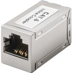 RJ45 Modularkupplung/Verbinder, CAT 6, Vollmetallgehäuse- VPE: 1