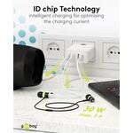 USB-A Multiport-Ladegerät (30 W) weiß, Weiß- VPE: 1
