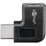 Adapter USB-C™ auf USB-C™ 90°, schwarz- VPE: 1