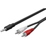Audio Adapterkabel AUX, 3,5 mm Klinke zu Stereo Cinch-Stecker, 1.5m- VPE: 1