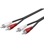 Stereo-Verbindungskabel 2x Cinch, 1.5m- VPE: 1