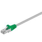 CAT 5e, F/UTP Cross-Patchkabel, grau, grün, 3m- VPE: 1