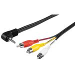 Adapterkabel, Composite Audio Video zu 3,5 mm, 1.5m- VPE: 1