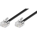 Telefonkabel (Modularkabel), schwarz, 10m- VPE: 1