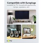Verlängerungskabel Eurostecker, 5 m, weiß, (2*0,75 mm²), 5m- VPE: 1