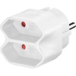 Steckdosenadapter, Weiß- VPE: 1