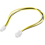 PC Stromkabel Verlängerung ATX12 P4, 4 Pin, 0.4m- VPE: 1