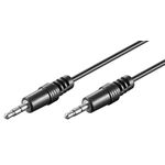 Audio Verbindungskabel AUX, 3,5 mm Stereo, CU, 2.5m- VPE: 1