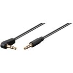 Audio Verbindungskabel AUX, 3,5 mm stereo 3-pol., slim, CU, abgewinkelt, 3m- VPE: 1