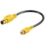 Video-Kabeladapter, S-Video zu Composite, 0.2m- VPE: 1
