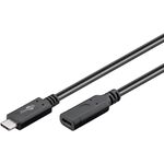 USB-C™-Verlängerung USB 3.2 Generation 2, 1 m, schwarz- VPE: 1