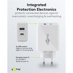 USB-C™ PD Dual-Schnellladegerät (30 W) weiß, Weiß- VPE: 1