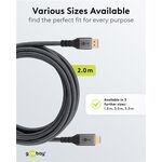 DisplayPort-auf-HDMI-Kabel, 2m- VPE: 1