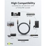 TOSLINK-Kabel, 2 m, 2m- VPE: 1