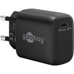USB-C™ PD GaN Schnellladegerät (20 W) schwarz, schwarz- VPE: 1