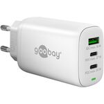 USB-C™ PD GaN Multiport-Schnellladegerät (65 W) weiß, Weiß- VPE: 1