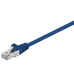 CAT 5e Patchkabel, SF/UTP, blau, 0.5m- VPE: 1