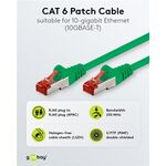 CAT 6 Patchkabel, S/FTP (PiMF), grün, 0.5m- VPE: 1
