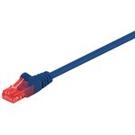 CAT 6 Patchkabel, U/UTP, blau, 1m- VPE: 1