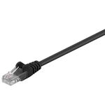 CAT 5e Patchkabel, U/UTP, schwarz, 0.5m- VPE: 1