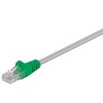 CAT 5e Crossover-Patchkabel, U/UTP, grau-grün, 3m- VPE: 1