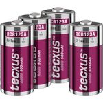 RCR123 Akku - 500 mAh, 4 Stk. im Karton- VPE: 1