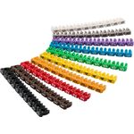 Kabelmarker-Clips Ziffern 0-9, für Kabeldurchmesser von 2,8 - 4,6 mm, 2.5mm- VPE: 1