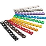 Kabelmarker-Clips Ziffern 0-9, für Kabeldurchmesser von 5,6 - 7,4 mm, 6mm- VPE: 1