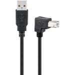 USB 2.0 Hi-Speed-Kabel 90°, schwarz, 1m- VPE: 1