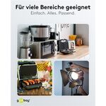 Warmgeräte-Anschlusskabel, 2 m, Schwarz, (3*0,75 mm²), Schwarz- VPE: 1