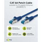CAT 6A Patchkabel, S/FTP (PiMF), blau, 2m- VPE: 1