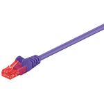 CAT 6 Patchkabel, U/UTP, violett, 0.5m- VPE: 1