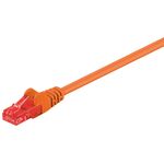 CAT 6 Patchkabel, U/UTP, orange, 1m- VPE: 1