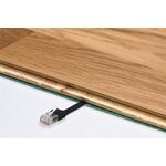 CAT 6 Flach-Patchkabel, U/UTP, schwarz, 1m- VPE: 1
