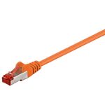 CAT 6 Patchkabel, S/FTP (PiMF), orange, 0.25m- VPE: 1