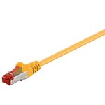 CAT 6 Patchkabel, S/FTP (PiMF), gelb, 1m- VPE: 1